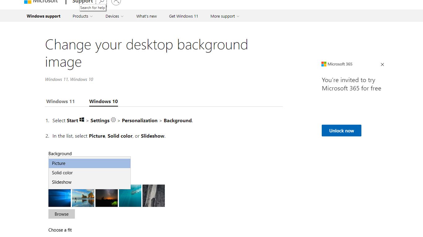 Change your desktop background image - support.microsoft.com